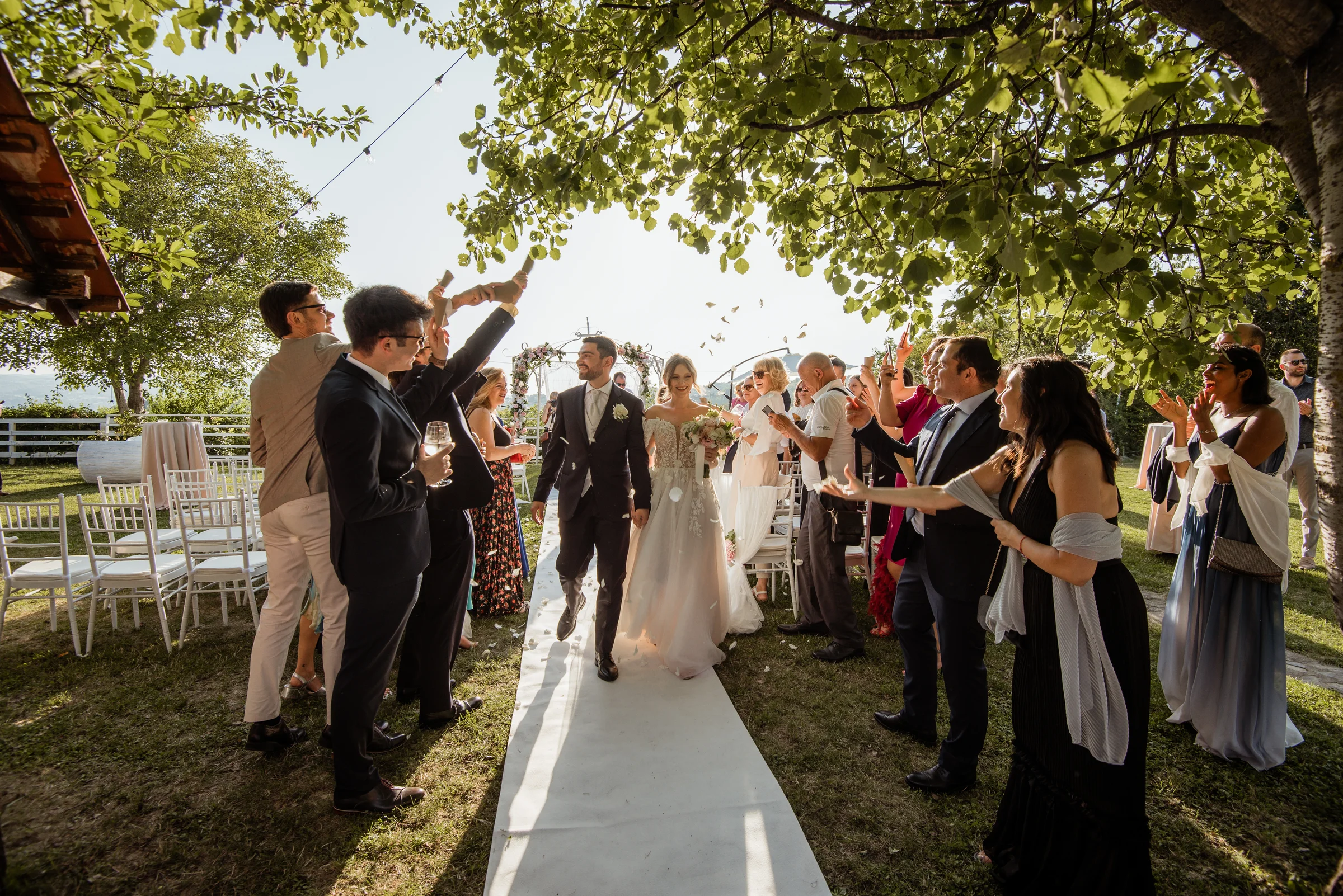 Fotograf za vjenčanja na imanju Laduč - mladenci nakon ceremonije